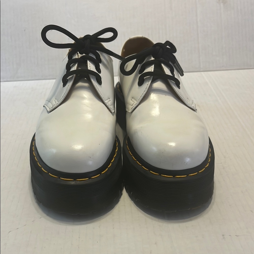 White Platform Oxford Shoes